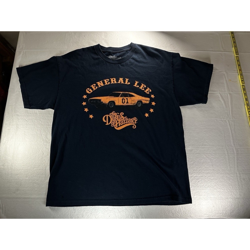 The Dukes of Hazzard Shirt Large Black‎ General Lee Graphic T-Shirt